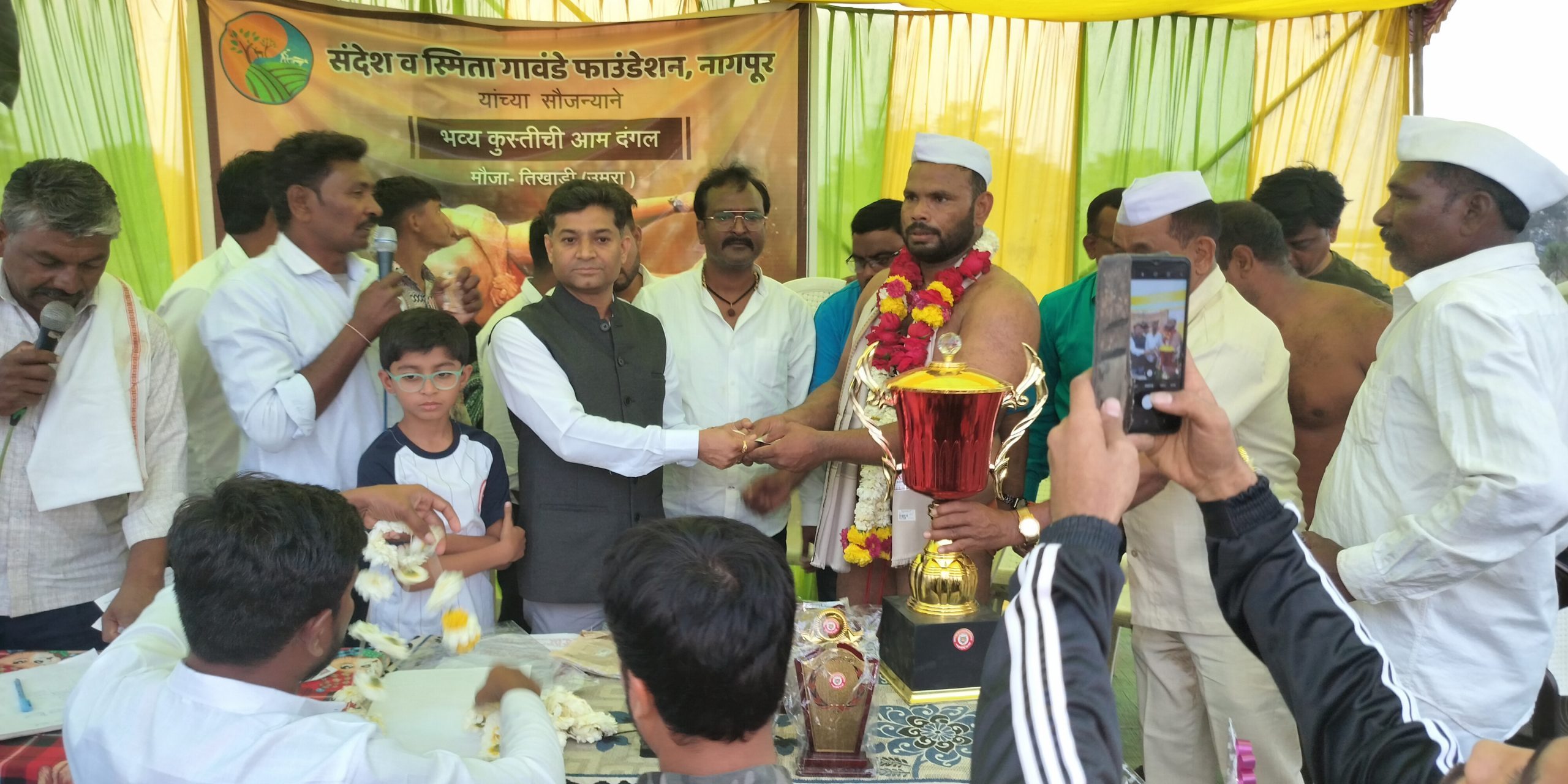 Wrestling Showdown at Tikhadi Village Leaves Spectators Thrilled - Gawande Org